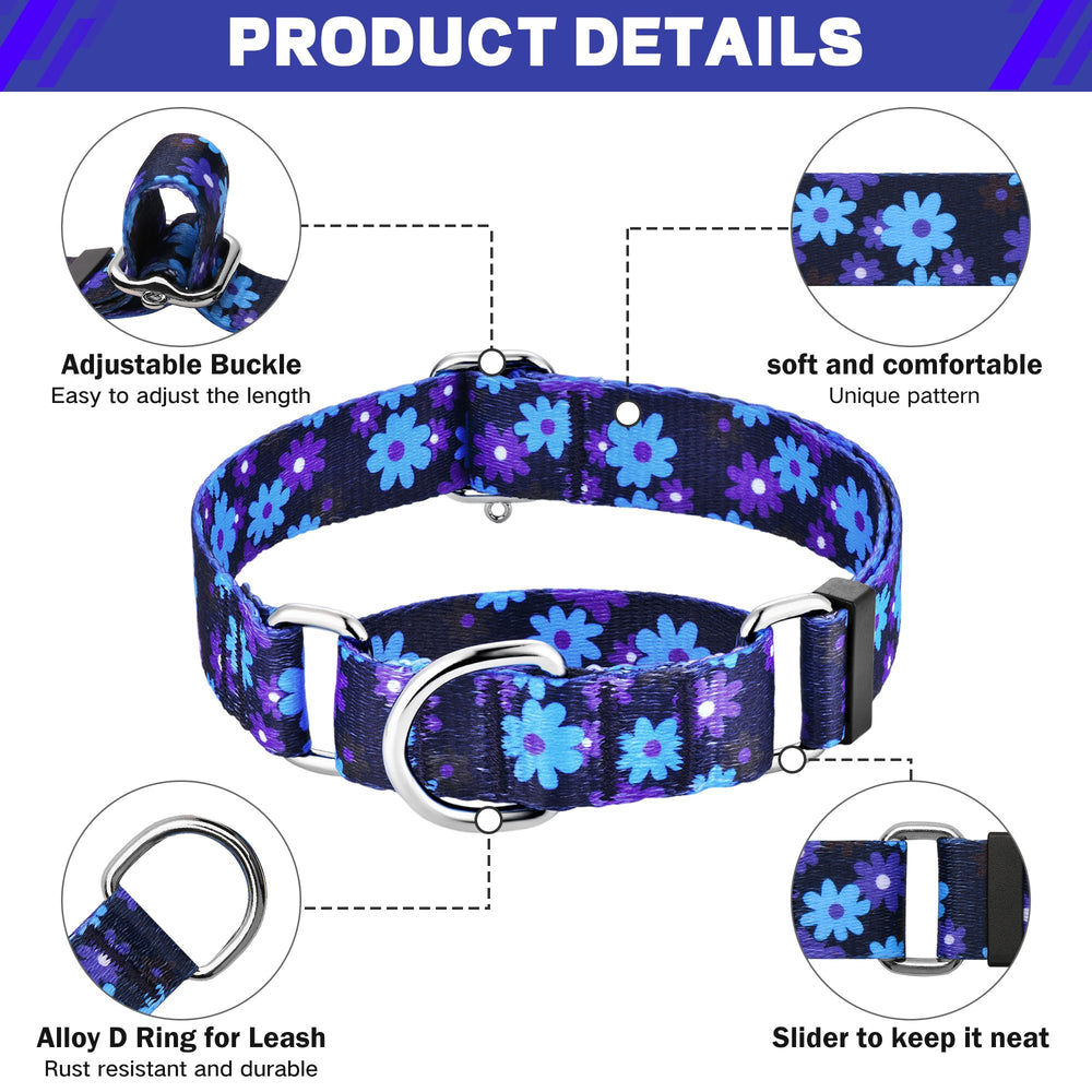 Hikiko martingale collar adjustable fit demonstrates two-finger clearance
