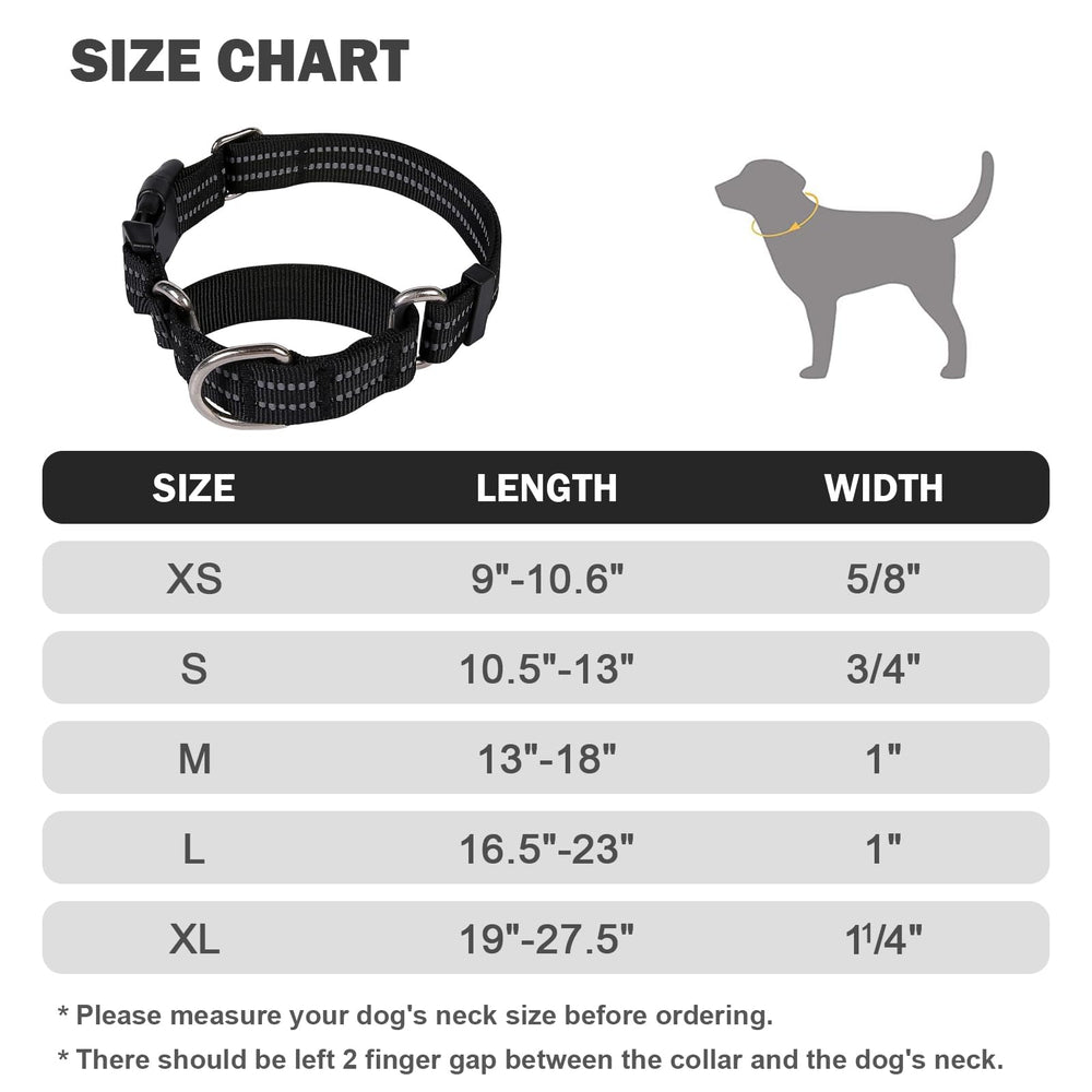 Hikiko Martingale collar with adjustable size for proper fit.