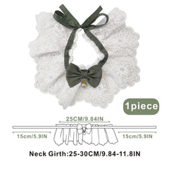 Hikiwin cat-necklace with lace and pearl adds chic charm during celebrations