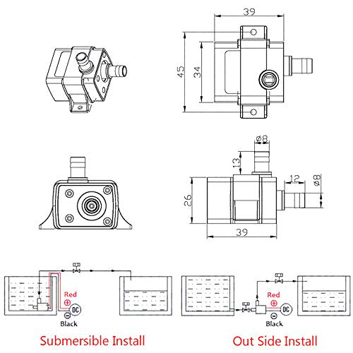 HiLetgo ceramic shaft and static seal reduce leaks and wear over time.