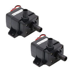 HiLetgo water pump close-up highlighting brushless motor for long-term aquarium use.