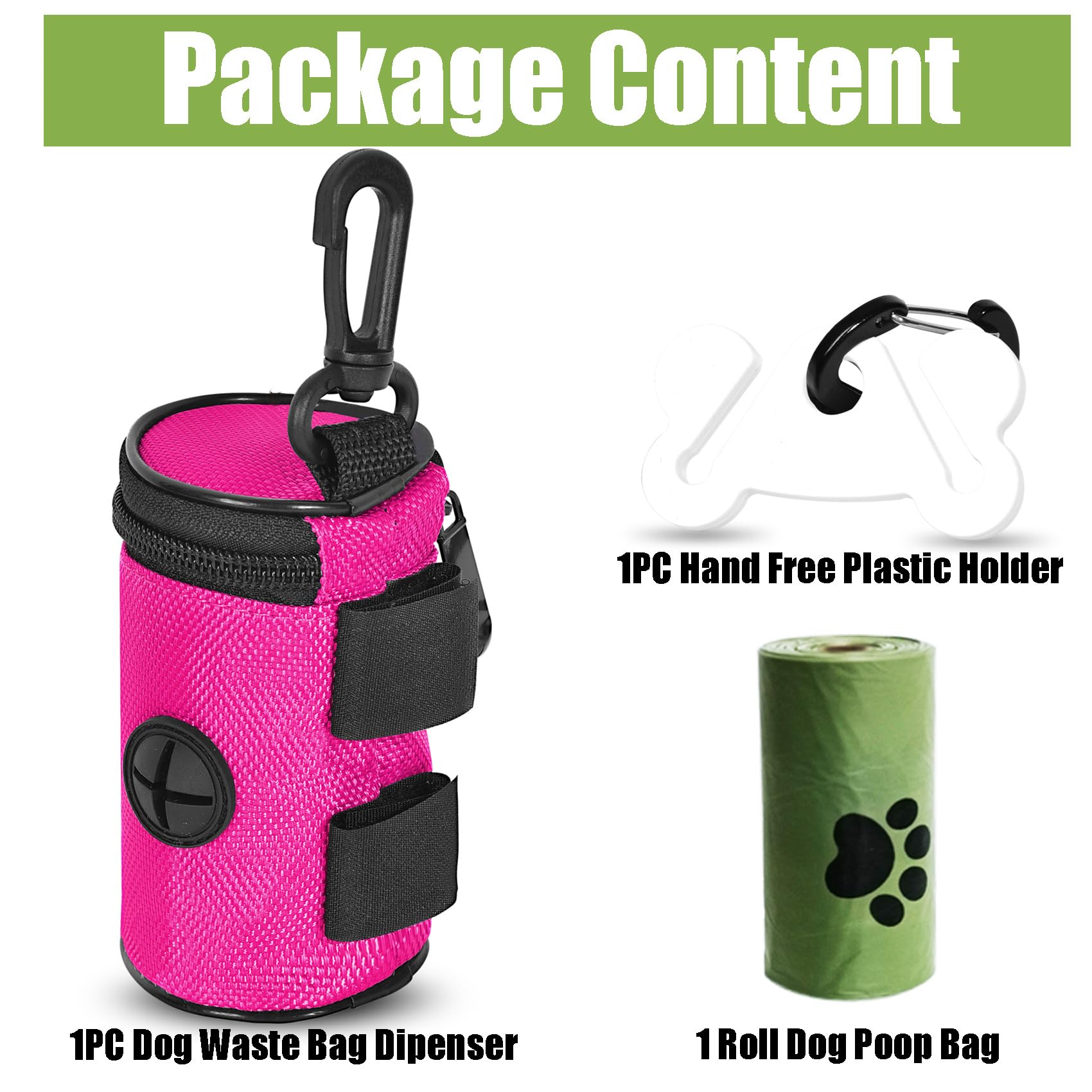 Hilihali all-in-one set includes dispenser holder and waste bags for instant setup
