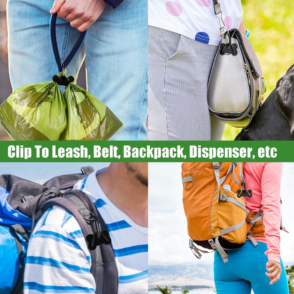 Hilihali clip-on holder attached to backpack for hands-free walks.