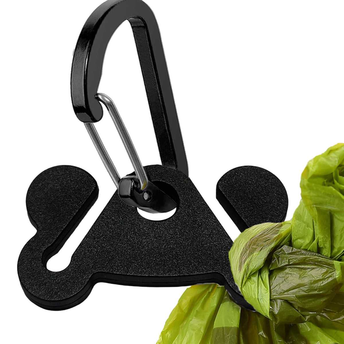 Hilihali dog poop bag holder front view shows compact, quick-access design for on-the-go needs.