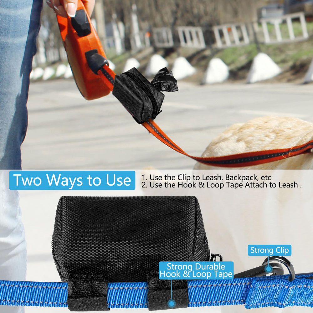 Hilihali dog waste bag carrier hand-free walking set boosts convenience.