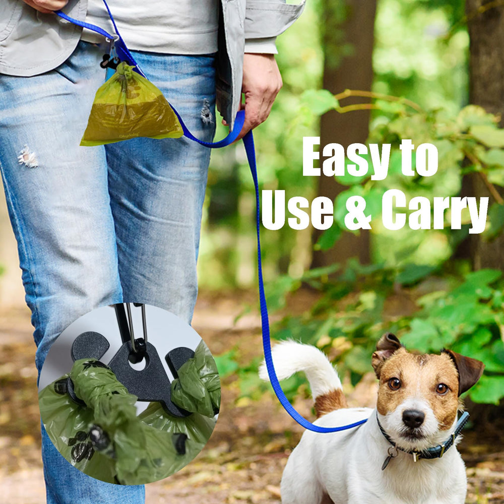 Hilishali leash attachment with hook-and-loop fastener stays attached on walks