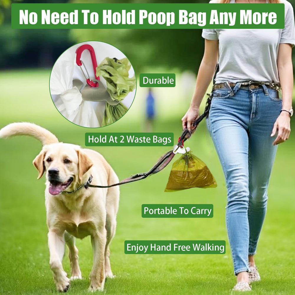 Hilihali stainless steel holder, sturdy and long-lasting for daily dog walks.