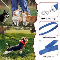 Hillban 5ft leash features durable nylon fabric for long-lasting use