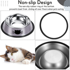 Hillban removable rubber base protects floors during feeding.