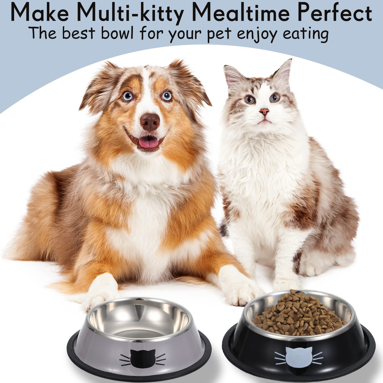 Hillban small-pets feeding set ideal for households with two pets.