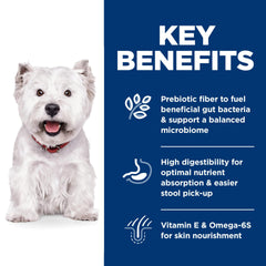 Hill's Science Diet Omega-6 Vitamin E coat nourishment—supports a healthy, shiny coat.