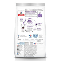 Hill's Science Diet Sensitive Stomach Small Bites kibble close-up—fine texture for easy chewing.