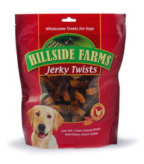 Hillside Farms treats bag open, ideal for reward-based training.