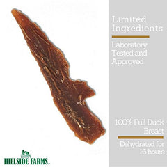 Hillside Farms air-dried duck jerky texture highlighting protein-rich snack