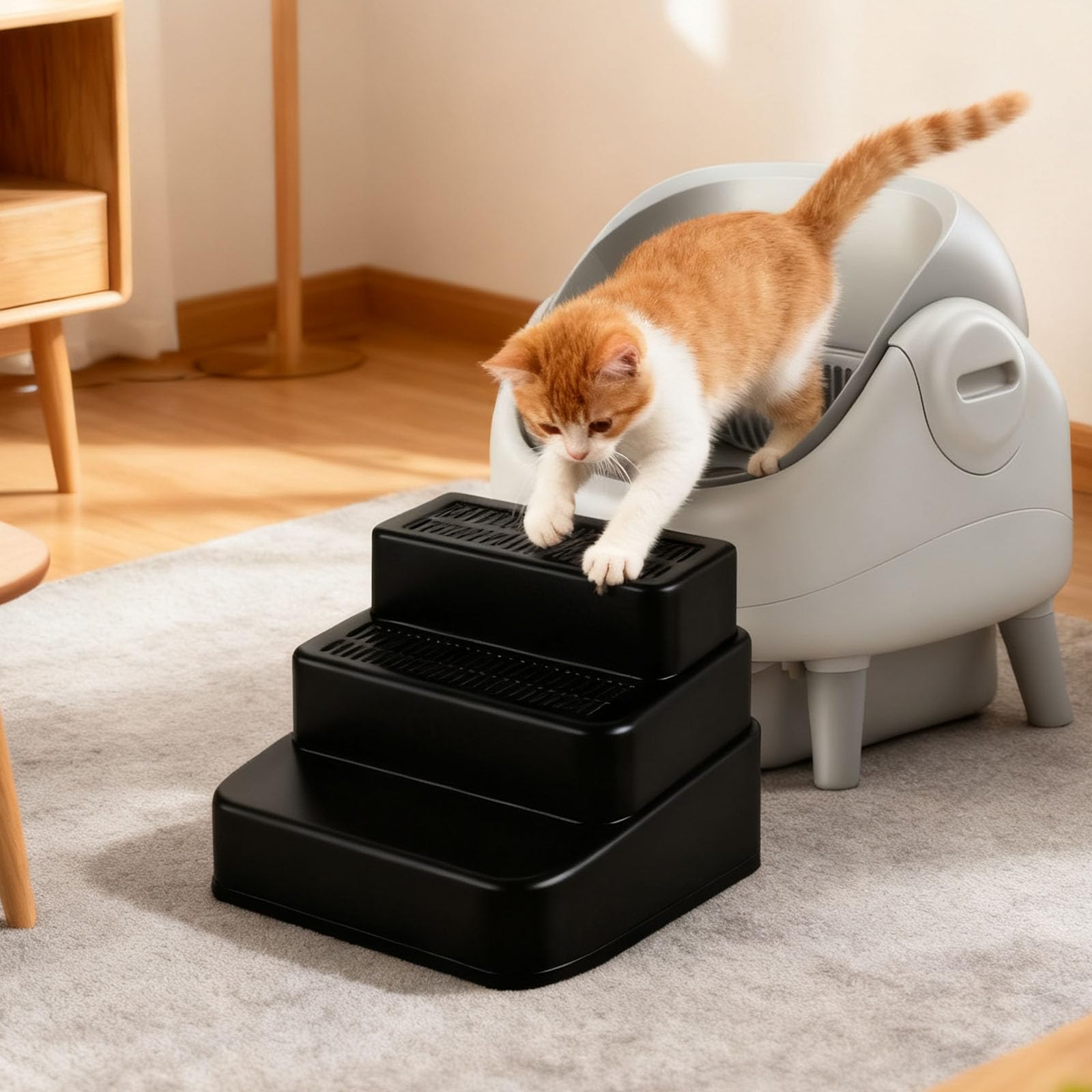 Himake modular steps support beds, sofas, cars, and travel.