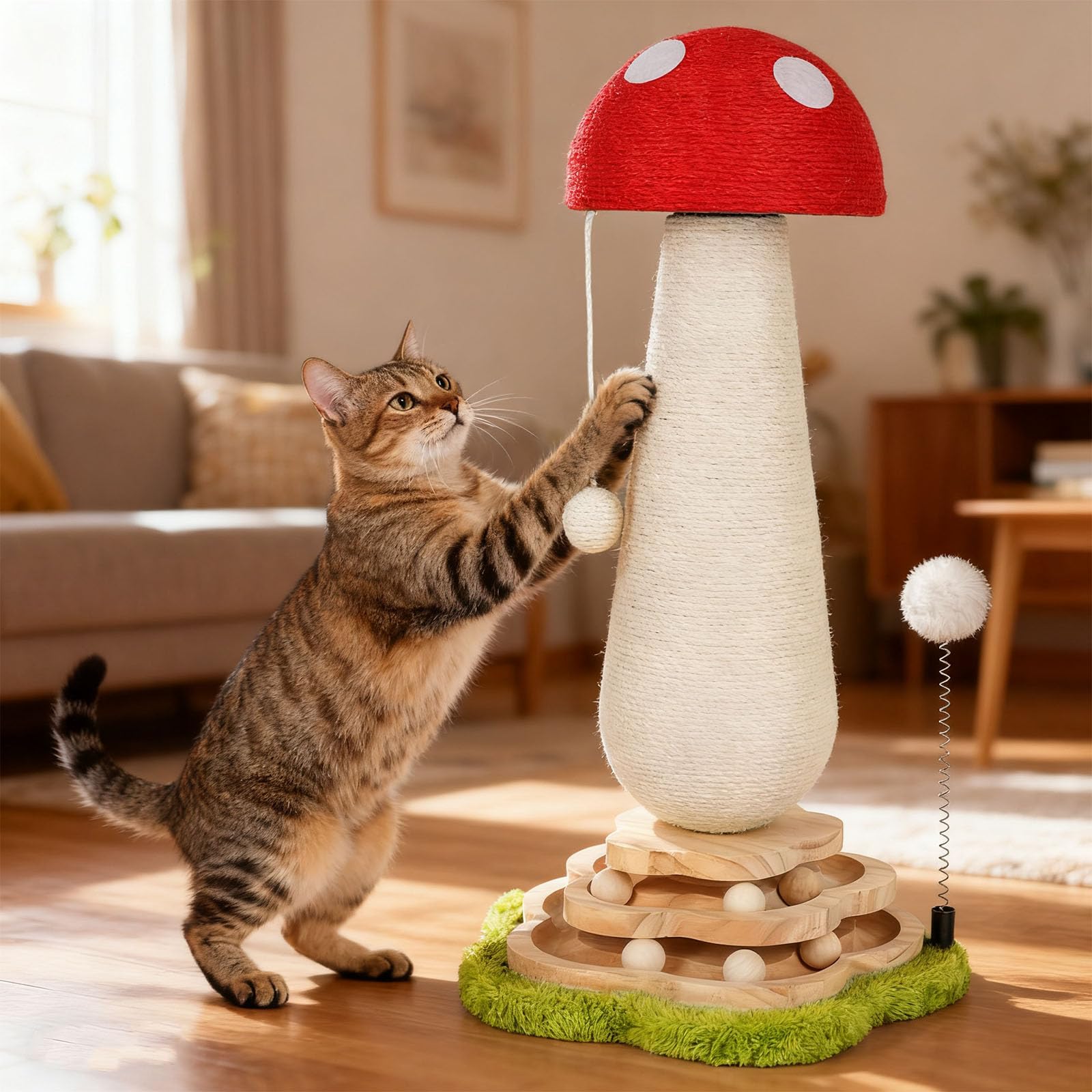 Himake catnip fun attracts curious indoor cats for exploration.