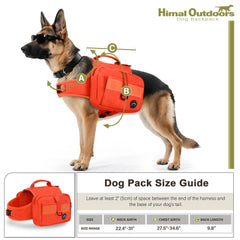 Himal Outdoors reinforced top-handle view ready to assist your dog over obstacles.