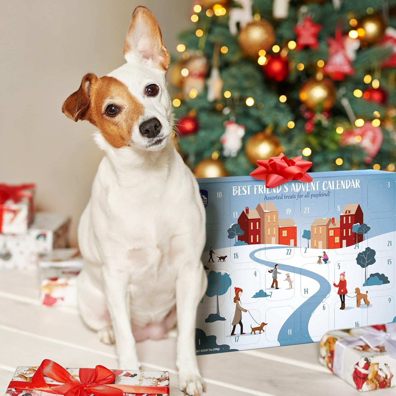 Himalayan Dog Chew Advent Calendar yogurt sticks close-up, natural ingredients and tasty flavor.