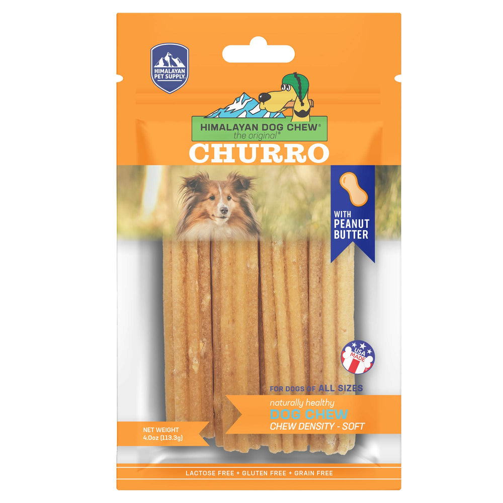 Himalayan Dog Chew Churro yak cheese long-lasting chew for dogs.