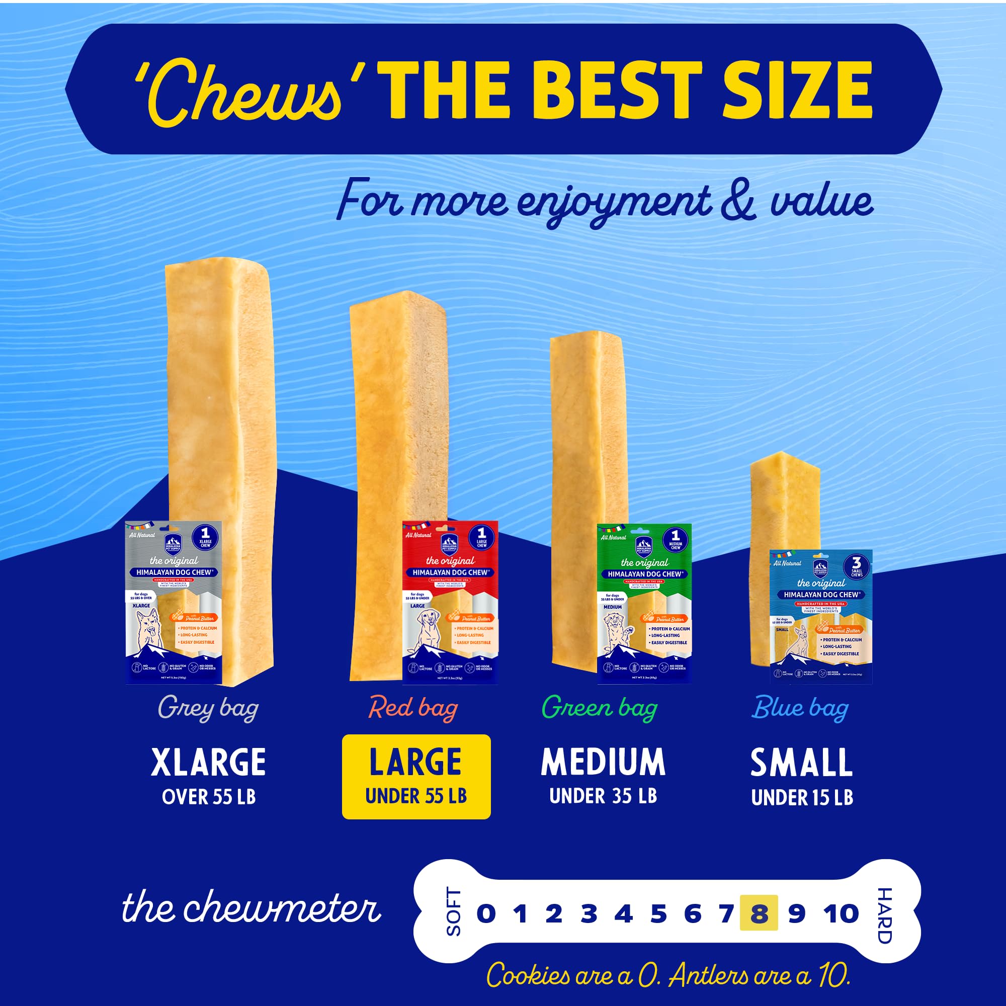 Himalayan Dog Chew digestible texture close-up – easily digestible yak cheese.