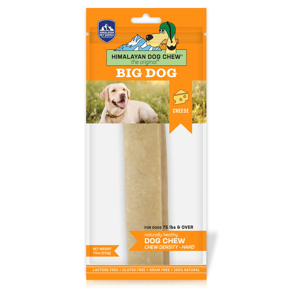Himalayan Dog Chew XXLarge packaging highlights a long-lasting, protein-rich treat for big dogs.