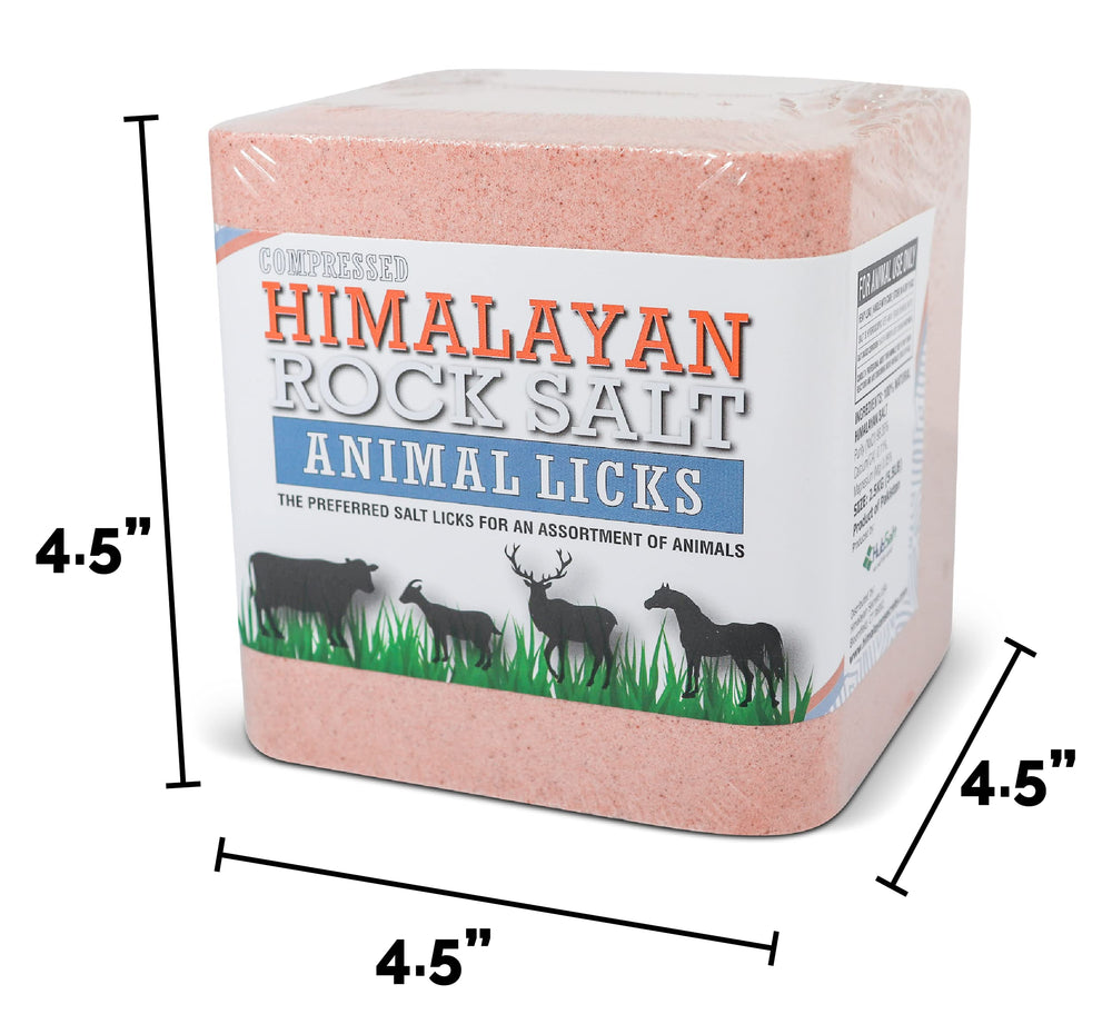 Himalayan Secrets pink salt lick suited for horses cows goats deer and wildlife