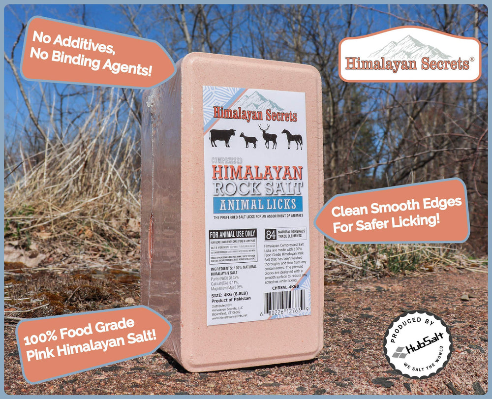 Himalayan Secrets pink salt block rich in minerals and trace elements