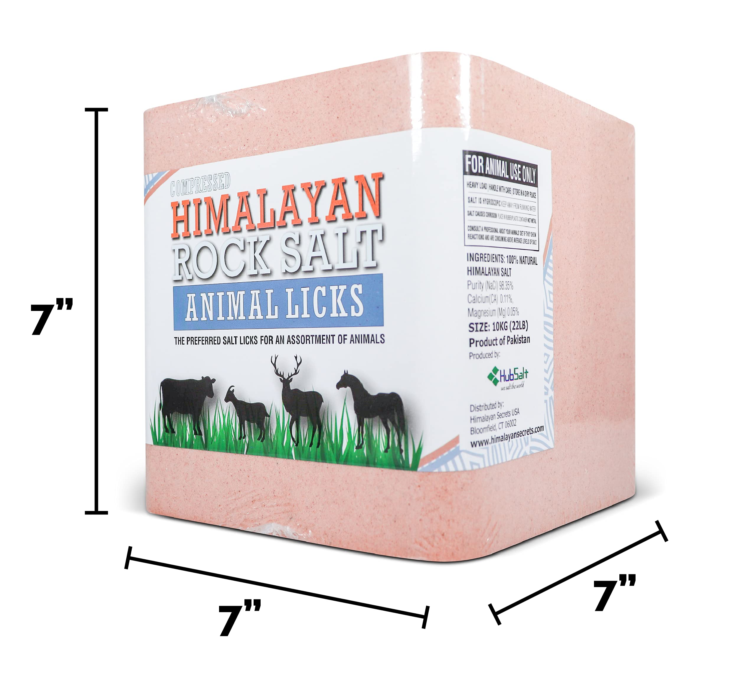 Himalayan Secrets pink salt lick sustainably sourced from Himalayan foothills.