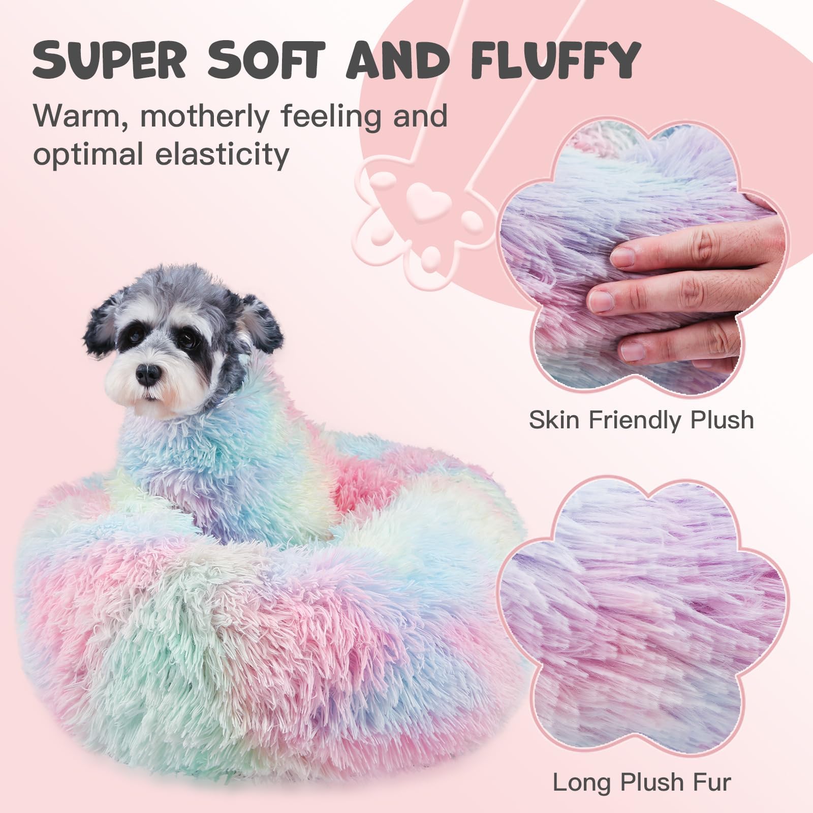 Himax cat bed is machine washable for easy upkeep.