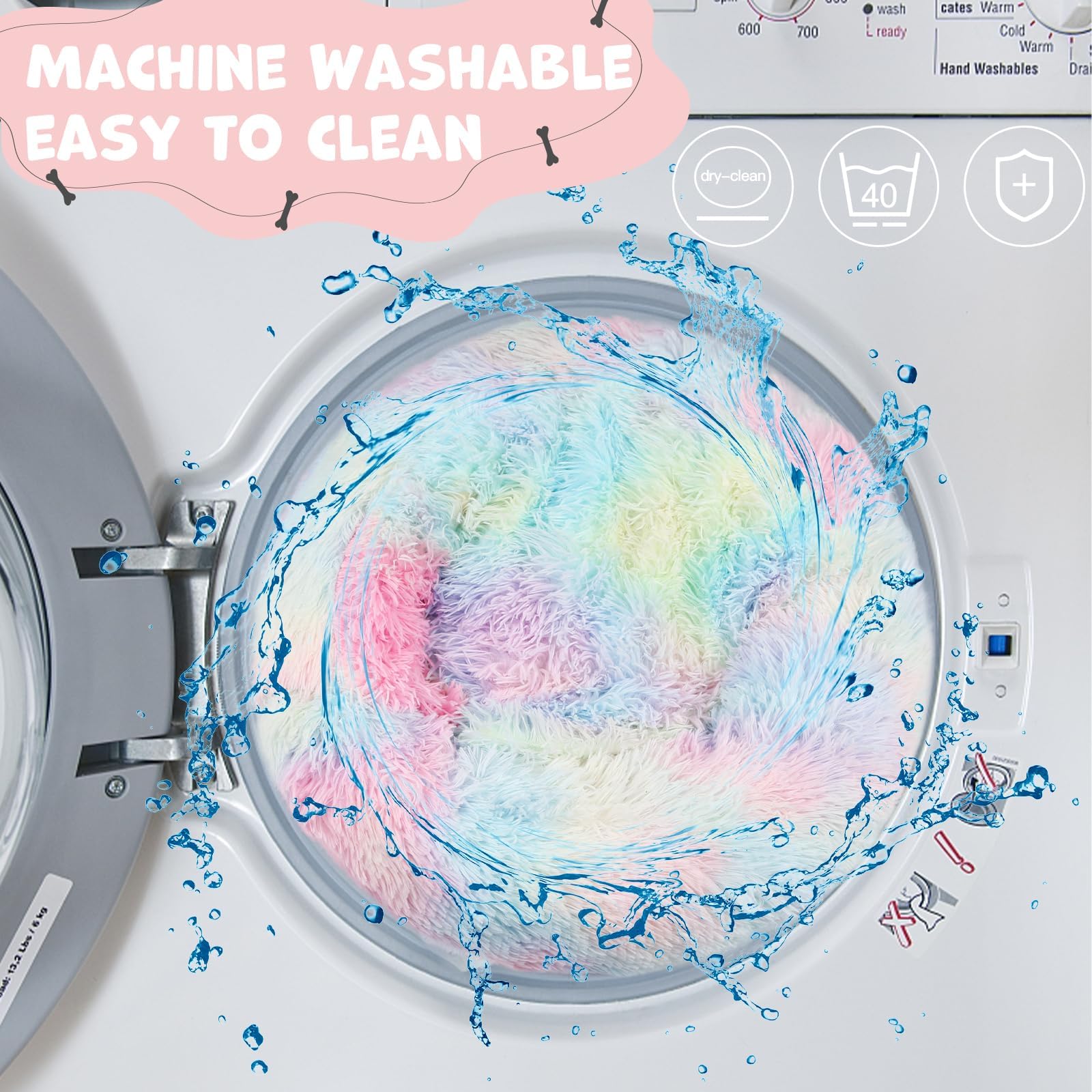Himax bed is fully machine washable in cold water for easy care.