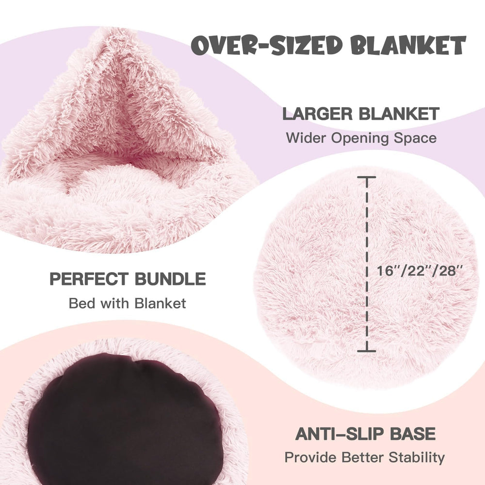 Himax dog bed private space encourages burrowing and secure resting.