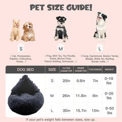 Himax donut bed blanket inside demonstrates private burrow option for calmer moments