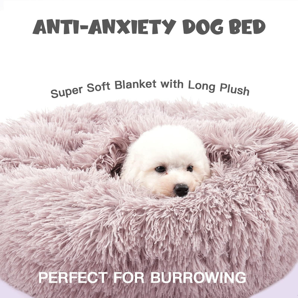 Himax donut dog bed private haven image demonstrates privacy-friendly design for calmer pets
