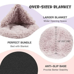 Himax donut dog bed rolled-into-pillow view highlights versatile support for naps