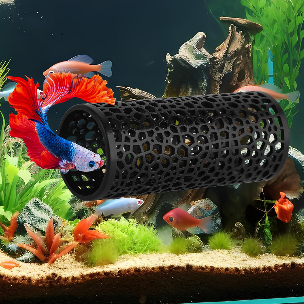 HINGTAI two-piece betta decoration pack provides versatile tank hiding spots.