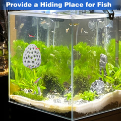 HINGTAI white-betta-nest provides a calm hiding spot for bettas.