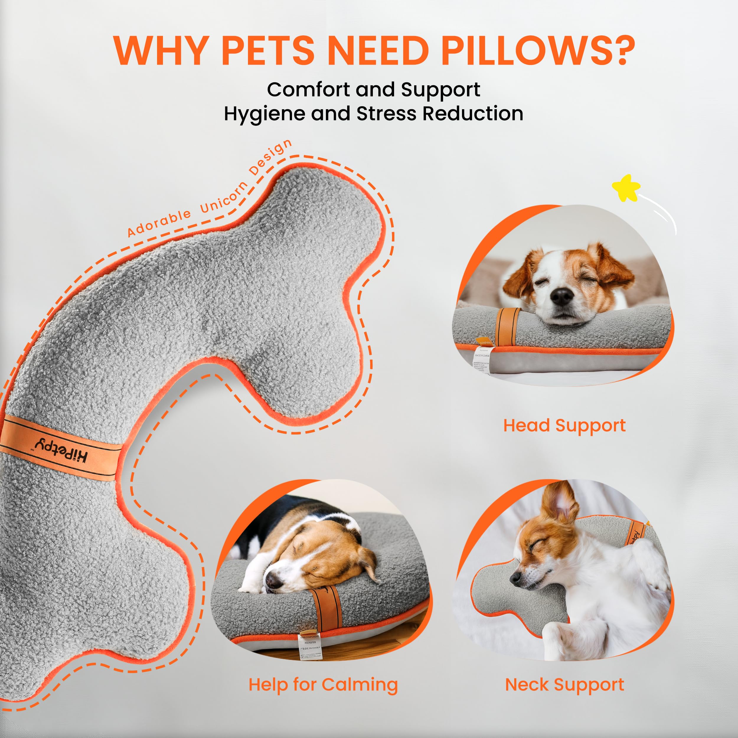 HiPetpy: soporte cuello para perro mediano brinda confort.