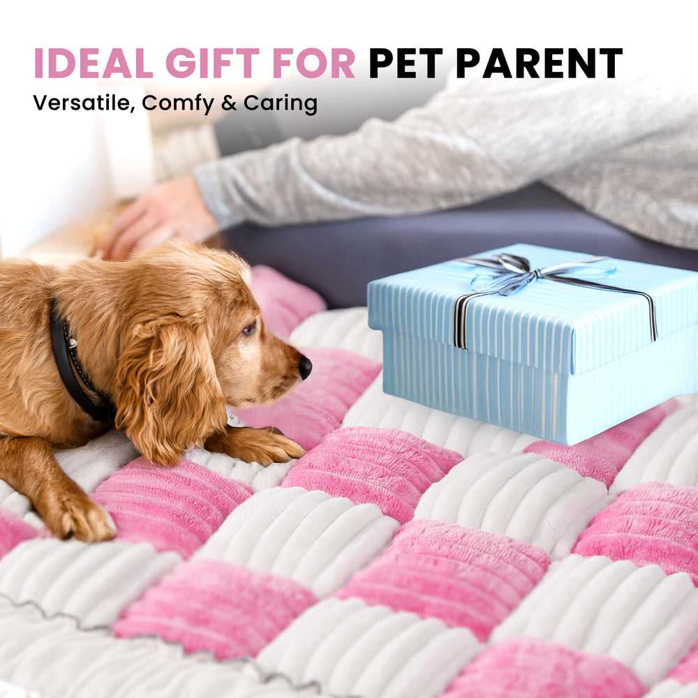 HiPetpy Backseat Dog Bed Mat doubles as seat protector and blanket.