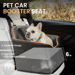 HiPetpy booster seat with safety leash keeps your pup secure on road trips