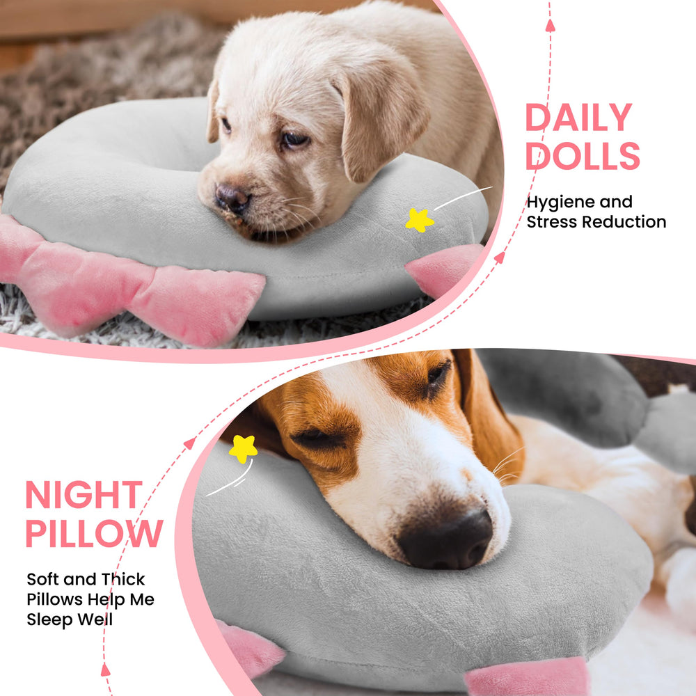 HiPetpy dog pillow bedtime-setup enhances nighttime comfort for dogs.