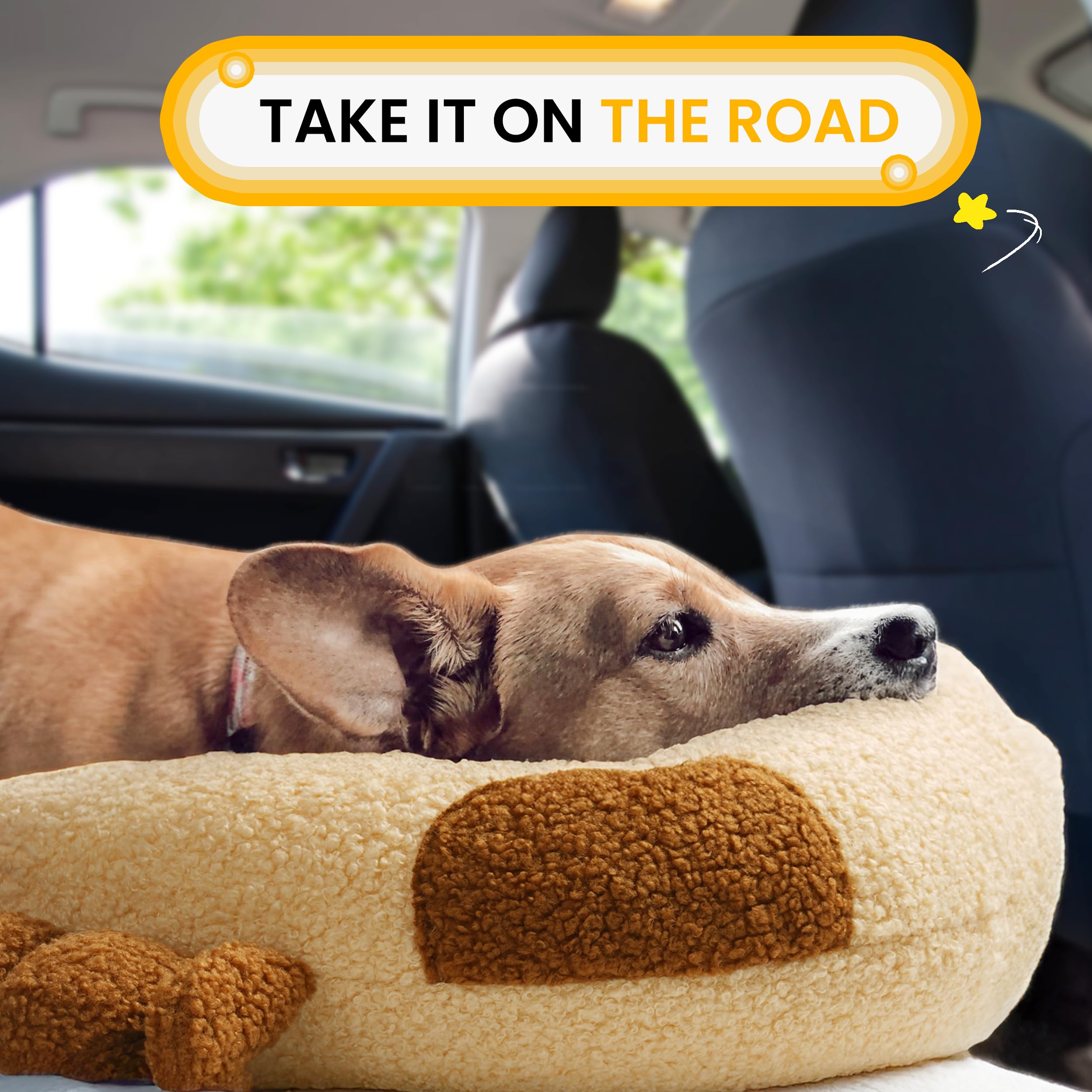 HiPetpy easy-care yellow pillow simplifies care with machine-washable design