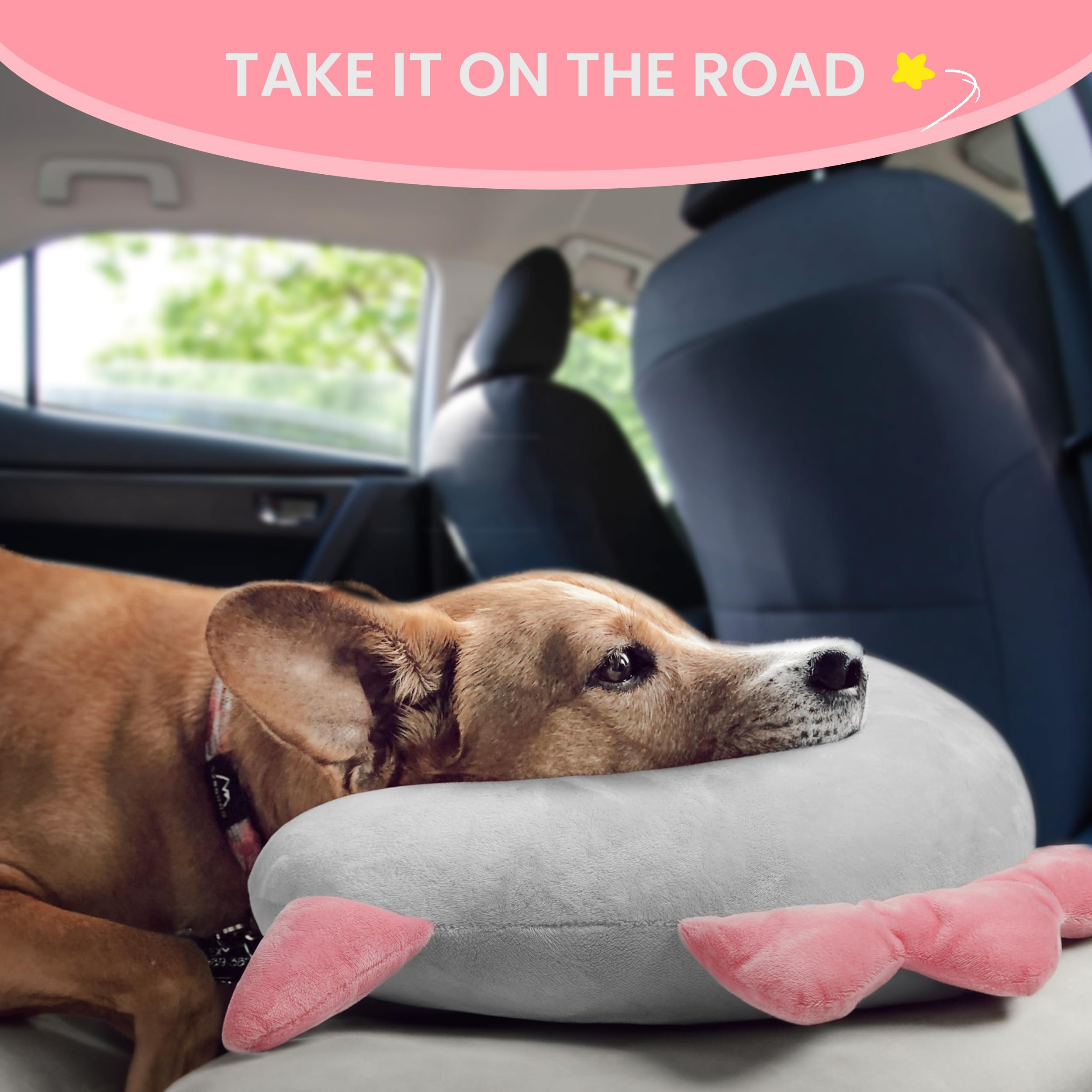 HiPetpy dog pillow lounge-time creates a comfy lounging spot anywhere.