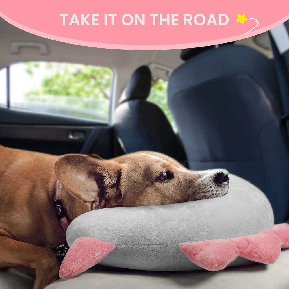 HiPetpy dog pillow lounge-time creates a comfy lounging spot anywhere.
