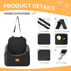 HiPetpy memory foam booster seat adds comfort on long drives