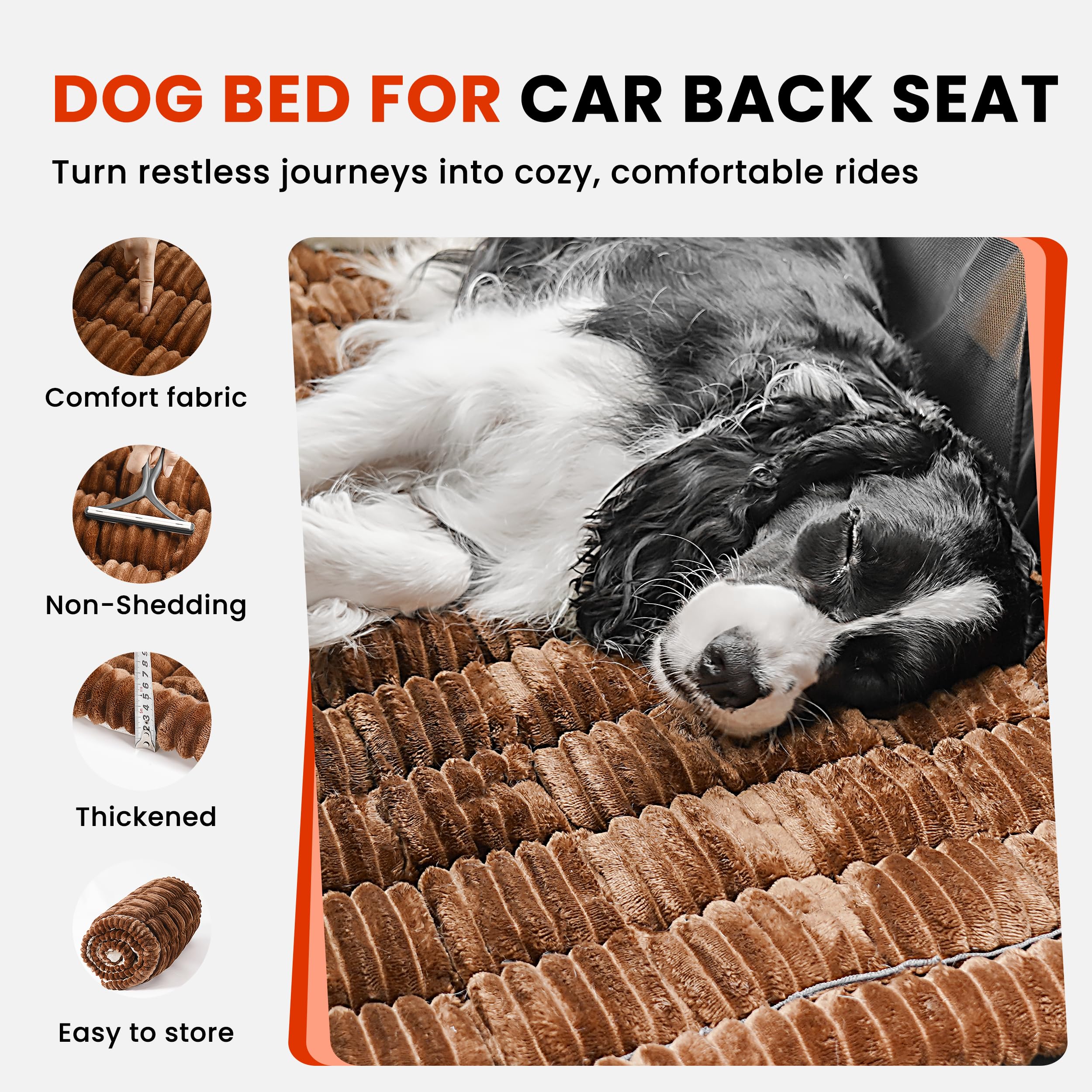 HiPetpy non-slip silicone backing keeps the mat firmly in place during rides.
