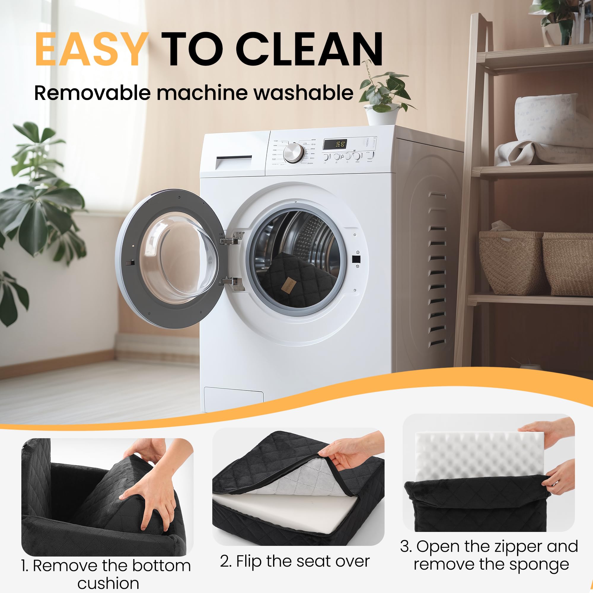 HiPetpy removable cover for simple machine washing