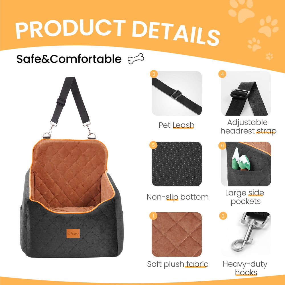 HiPetpy side storage pockets keep treats and toys within reach.