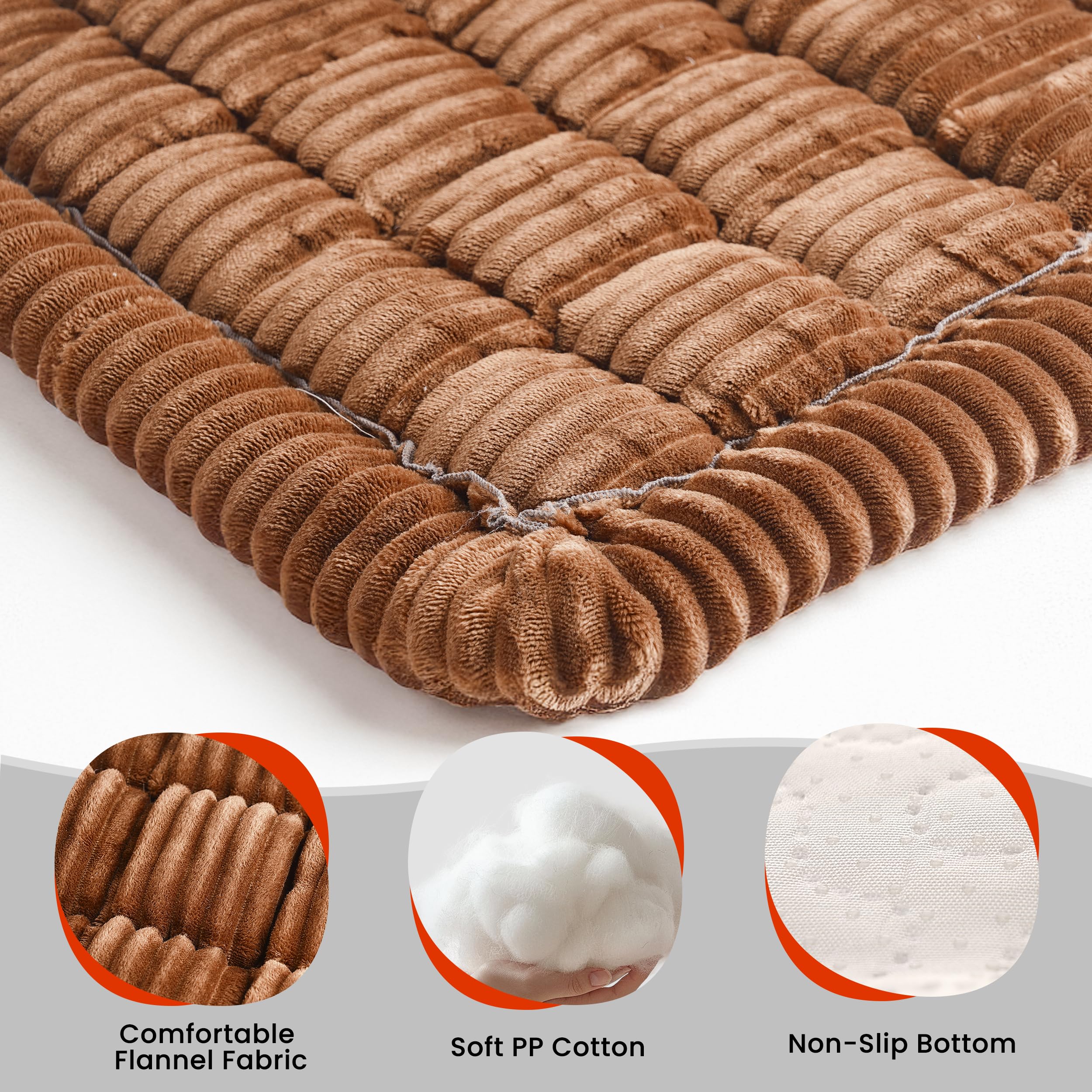 HiPetpy soft cozy dog bed surface is gentle on skin and joints.