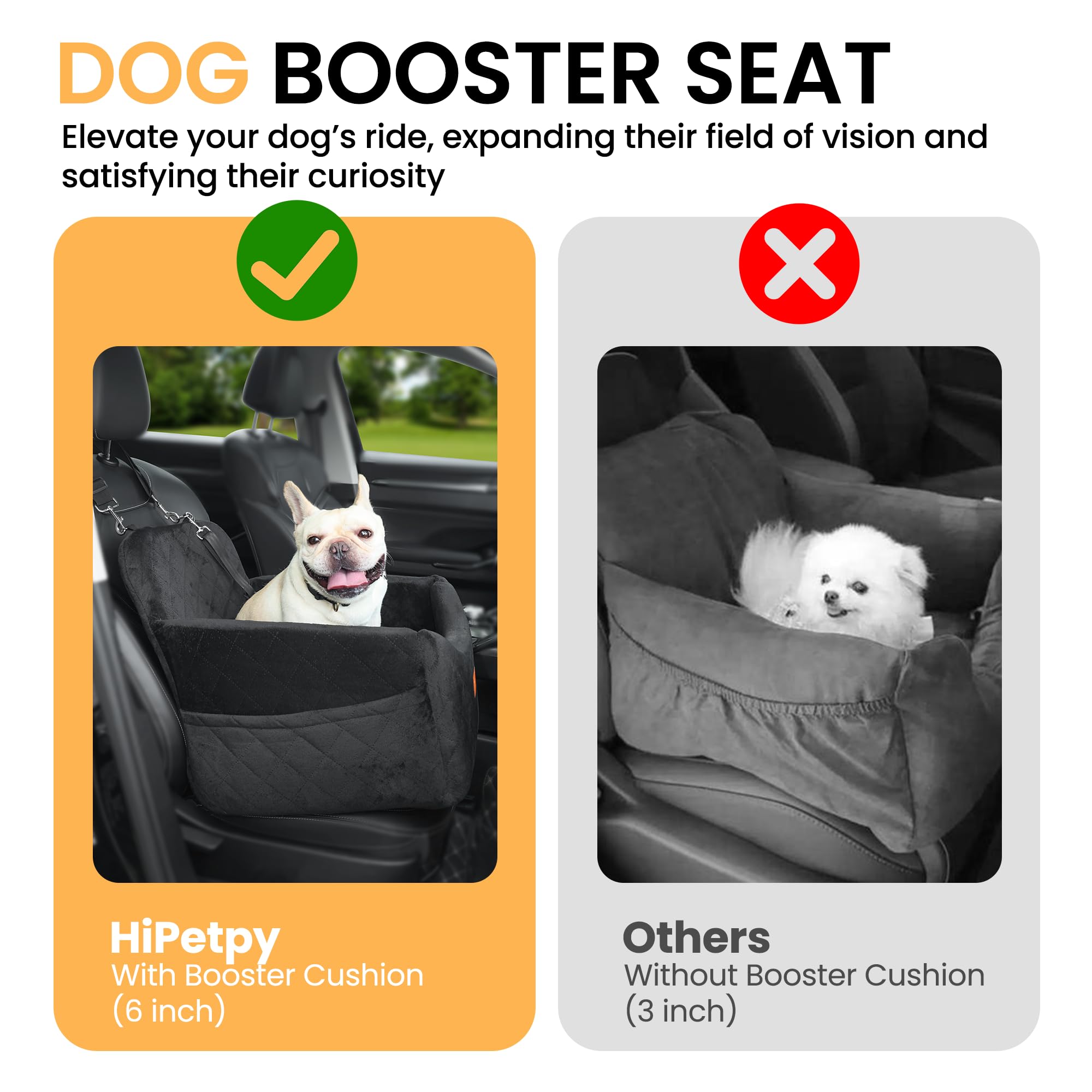 HiPetpy two side pockets keep treats and toys handy