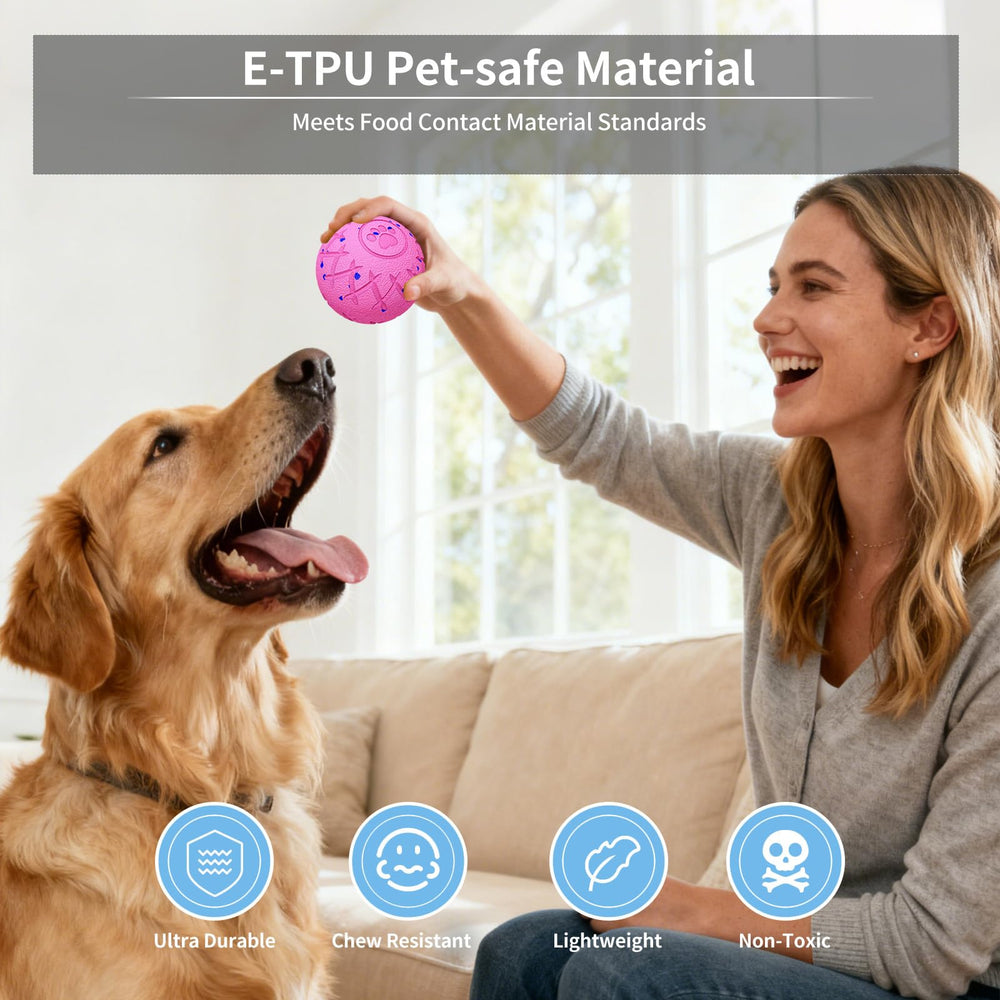 Hipibbo dog ball IP54 waterproof ensures outdoor use and easy cleaning.